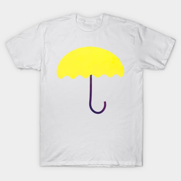 There's a Yellow Umbrella For Everyone T-Shirt by lolosenese